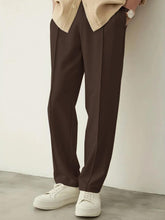 Plain Stripe-Line Jogger - Camel - Drizzle.pk